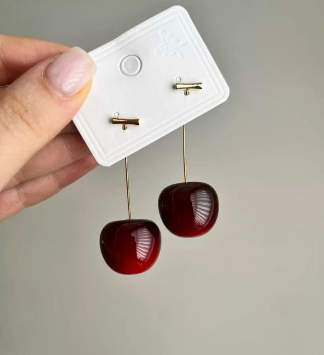 Red Cherry Earrings - STD001