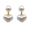 Elegant Heart Stud Earrings for Women