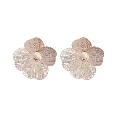 Crystal Bloom Transparent Flower Stud Earrings