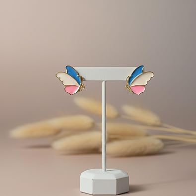Colorful Butterfly Stud Earrings