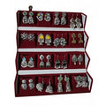 Stud Earrings Set of 16 with Folding Jewelry Box