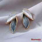 Dual Leaf Stud Earrings