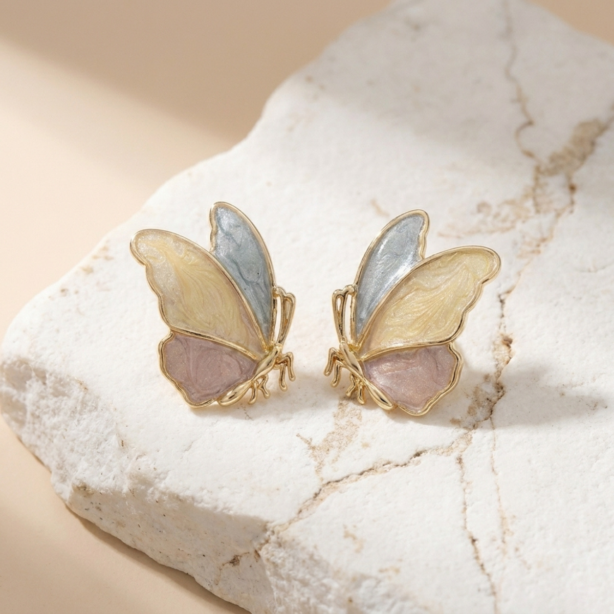 Colorful Butterfly Stud Earrings