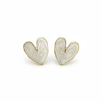 Vintage Irregular Heart Stud Earrings