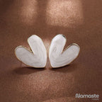 Vintage Irregular Heart Stud Earrings
