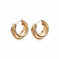 Korean Triple Hoop Earrings
