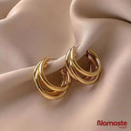Korean Triple Hoop Earrings
