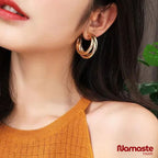 Korean Triple Hoop Earrings