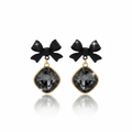 Bow Crystal Drop earrings