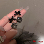 Bow Crystal Drop earrings
