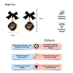 Bow Crystal Drop earrings