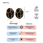 Gold Plated Oval Stud Earrings