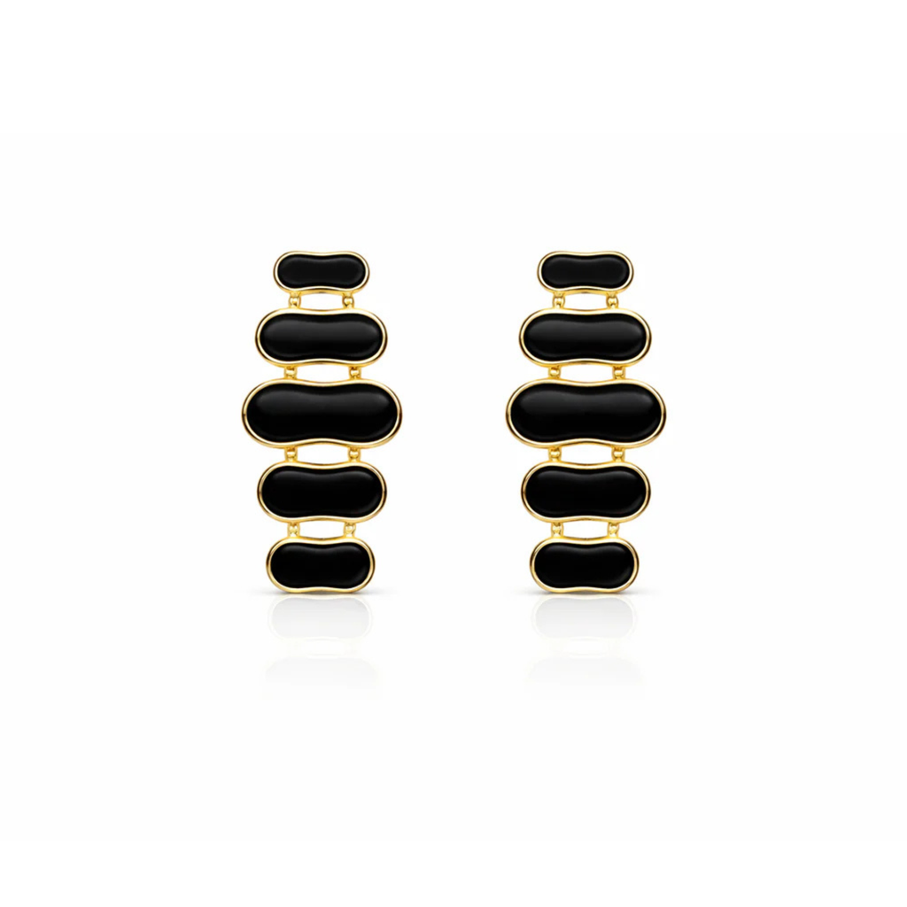Stylish Black Dangle Earrings