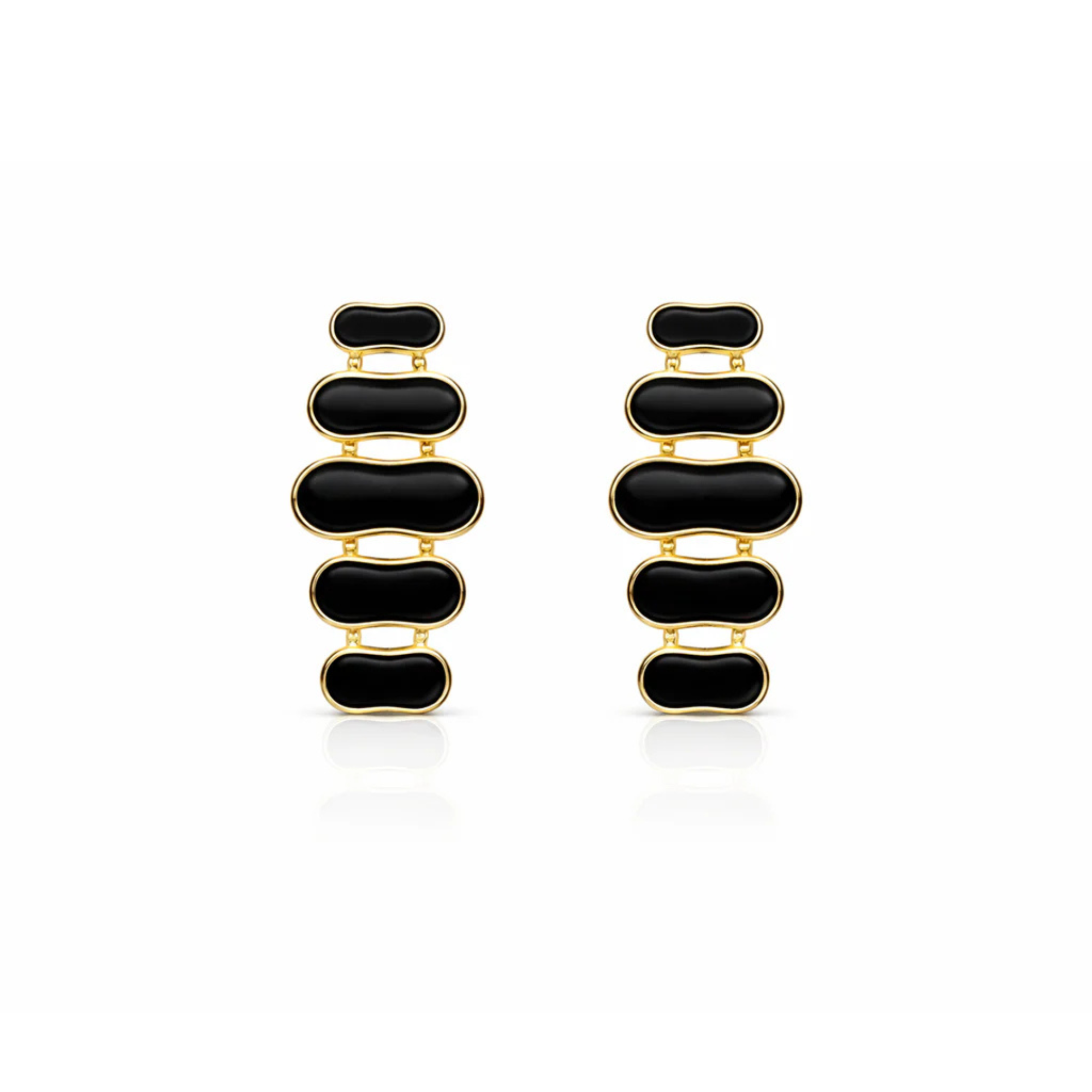 Stylish Black Dangle Earrings