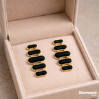 Stylish Black Dangle Earrings