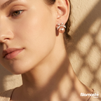 Stylish Bow Pearl Studs
