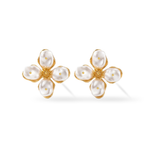 Stylish Flower Pearl Studs