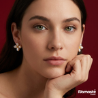 Stylish Flower Pearl Studs
